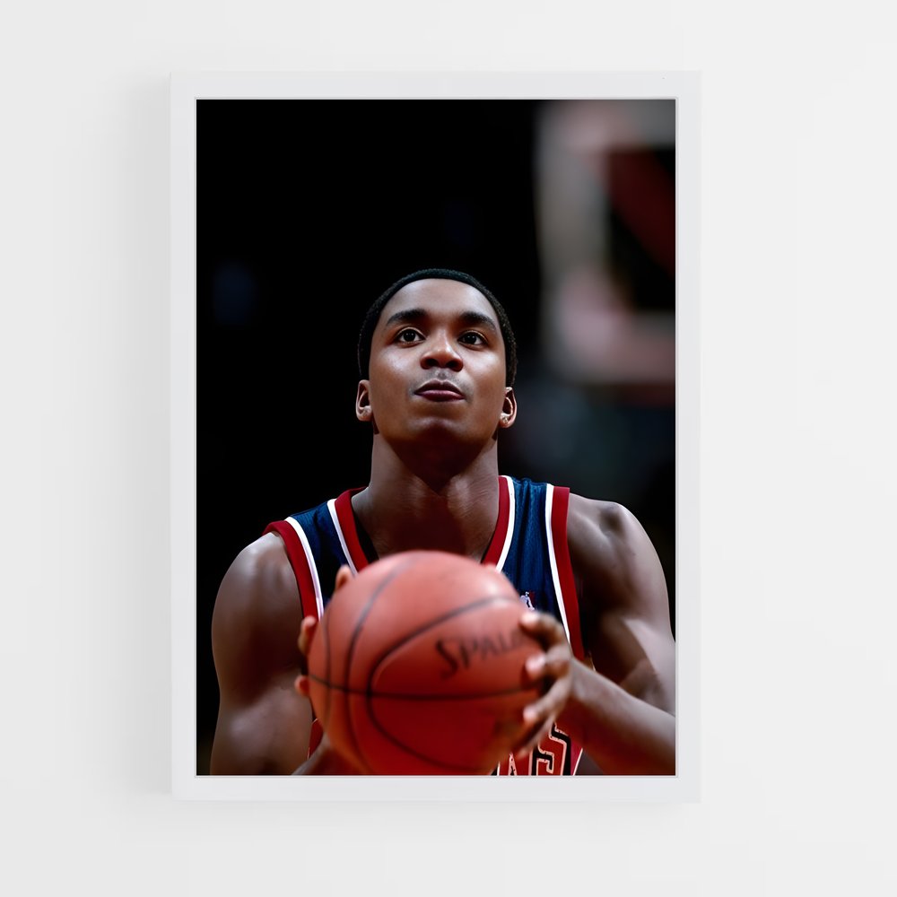 Poster Isiah thomas inonder – affiche Basketball (vue 3)